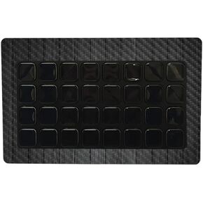 غلاف من ألياف الكربون MightySkins متوافق مع Elgato Stream Deck XL - خشب أسود | لمسة نهائية واقية ومتينة من ألياف الكربون | سهل التطبيق وتغيير الأنماط | صنع في الولايات المتحدة الأمريكية in Kuwait