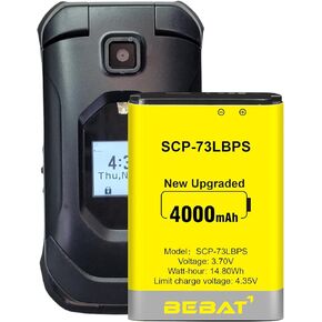 SCP-73LBPS Battery,4000mAh High Capacity New 0 Cycle Li-ion Battery Replacement for Kyocera DuraXV Extreme E4810 Verizon Flip Phone in Kuwait