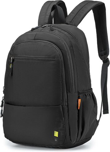 United Airlines Personal Item Bag 17x10x9 Travel Backpack Carry On Flight Approved Ryanair 40x20x25cm Lightweight Waterproof Causal Bookbag for College, Travel (Black) in Saudi Arabia