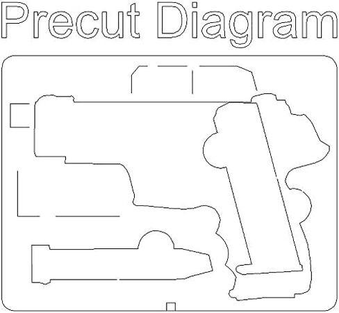 Case Club Case fits SIG P226 & 3 Magazines in Pre-Cut Heavy Duty Waterproof Case (Accommodates Optics & Under Barrel attachments) in Saudi Arabia