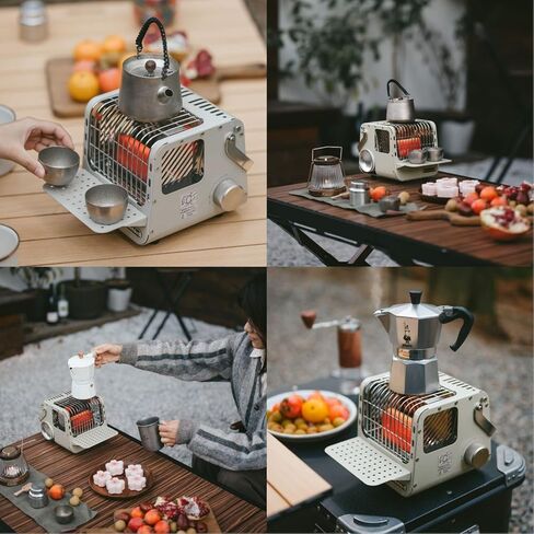 Naturehike 3 in 1 Portable Heater & Stove, 50oz Outdoor Camping Gas Stove, Camping Heaters For Tents, Heater Warming Stove, Adjustable Temperature, Over-Voltage Protection (khaki) in Saudi Arabia