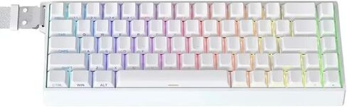 لوحة مفاتيح ميكانيكية IYX MU68 Pro RGB مفتاح مغناطيسي من الألومنيوم 8000 هرتز مشغل سريع التبديل السريع هدية لألعاب الكمبيوتر (Mu68 Pro-أسود) in Kuwait