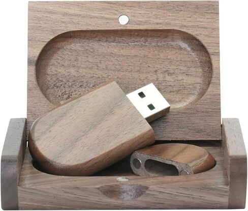 محرك أقراص USB خشبي بحبوب طبيعية - محرك أقراص فلاش منقوش شخصي، نص/شعار مخصص على الخيزران المستدام، 64 جيجابايت، 128 جيجابايت، هدية فريدة صديقة للبيئة للرجال، الأب، عيد الميلاد، التخرج، الزفاف in Kuwait