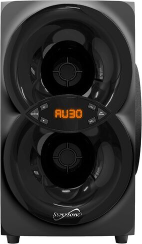 Supersonic SC-1136BT 2.1 CH Multimedia Bluetooth Speaker System 30W RMS with Deep Bass Subwoofer, Bluetooth 5.3, USB & AUX Input, FM Radio, Remote Control, Full-Range Audio for TV, PC, Movies & Games in Saudi Arabia