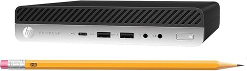 HP Prodesk 600 G3 Mini Desktop Computer PC, Intel 7th Gen Core 7100T 3.4GHz, 8GB RAM, 256GB SSD, Wired RGB Keyboard, WiFi, Bluetooth, Windows 11 Pro Desktop (Renewed) in Saudi Arabia