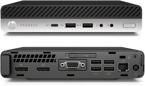 HP Prodesk 600 G3 Mini Desktop Computer PC, Intel 7th Gen Core 7100T 3.4GHz, 8GB RAM, 256GB SSD, Wired RGB Keyboard, WiFi, Bluetooth, Windows 11 Pro Desktop (Renewed) in Saudi Arabia