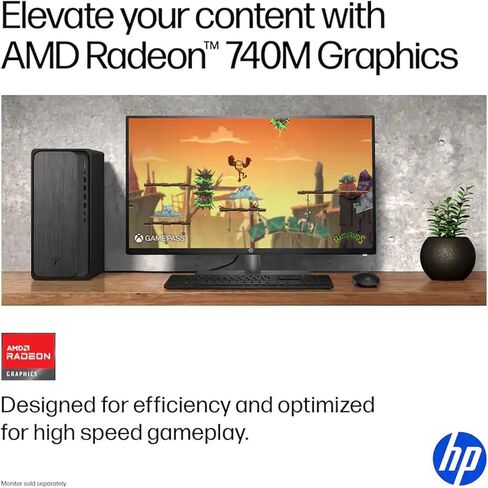 الكمبيوتر المكتبي HP OmniDesk | AMD Ryzen 5 8500G(حتى 5 جيجا هرتز)| ذاكرة الوصول العشوائي DDR5 سعة 16 جيجابايت|512 جيجابايت SSD| رسومات ايه ام دي راديون | واي فاي 6| آر جيه-45| مساعد الطيار منظمة العفو الدولية| فوز 11| لرجال الأعمال والطلاب| لوحة المفاتيح in Kuwait