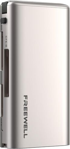 قارئ بطاقات Freewell Pro Plus - يدعم SD، CF-Express Type A/B، XQD حتى 4 تيرابايت، تبديد الحرارة السلبي، سرعة تصل إلى 10 جيجابت في الثانية - ذهبي شامبانيا in Saudi Arabia
