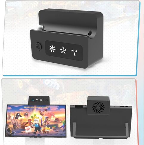 Cooling Fan for Switch 2，Built-in Turbine Fan with 3-Speed Adjustment Low Noise, Powerful Airflow Easy Operation, Plug-and-Play No Wiring Required in Saudi Arabia