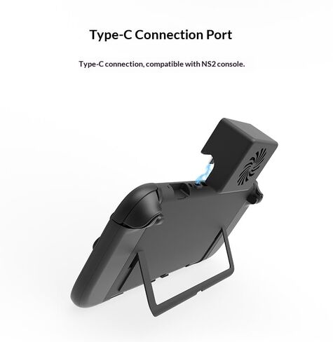 Cooling Fan for Switch 2，Built-in Turbine Fan with 3-Speed Adjustment Low Noise, Powerful Airflow Easy Operation, Plug-and-Play No Wiring Required in Saudi Arabia