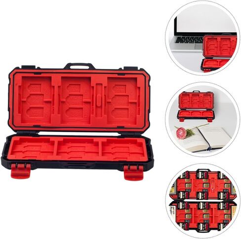 Memory Card Protective Case with Shock-Proof Storage for Secure Cf and Cards for Photographers and Travel Compact Data Container in Saudi Arabia