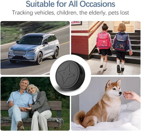 GPS Tracker for Vehicles - Mini Magnetic & Anti-Theft Real-Time Tracking Device, No Monthly Fee. Perfect for Car, Personal Safety, Pets, Asset & Anti-Loss (Hidden Installation) in Kuwait