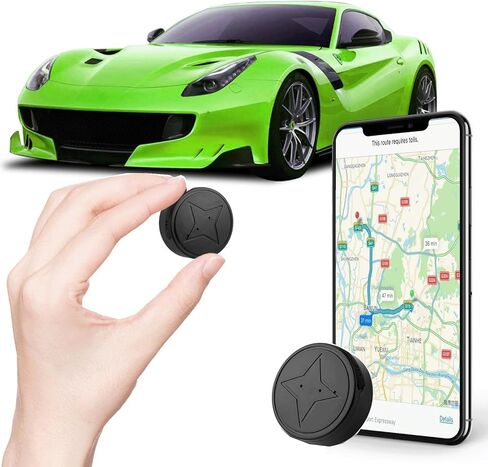 GPS Tracker for Vehicles - Mini Magnetic & Anti-Theft Real-Time Tracking Device, No Monthly Fee. Perfect for Car, Personal Safety, Pets, Asset & Anti-Loss (Hidden Installation) in Kuwait