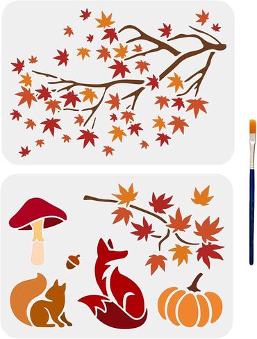 Mayjoydiy 10 أنماط الكلب استنسل الكلب الرسم الذرات 11.8 × 11.8 بوصة جرو مرنة جرو مرنة الكلب pet قالب dachshund bulldog حيوان مزرعة المنزل ديكور على الخشب/النسيج/الزجاج/الورق in Saudi Arabia