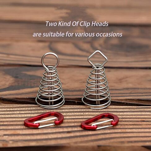 Alnicov 10PCS Square Deck Anchor Pegs,Tent Awning Anchor with D-Shaped carabiners for Camping Outdoor Timber Deck Plank Random Color in Saudi Arabia