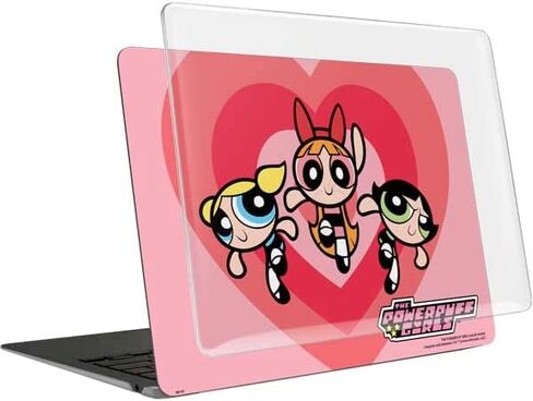 حافظة Skinit + غلاف متوافق مع جهاز MacBook Air 13in (2020) - تصميم Warner Bros Powerpuff Girls Hearts المرخص رسميًا in Kuwait