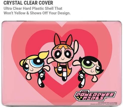حافظة Skinit + غلاف متوافق مع جهاز MacBook Air 13in (2020) - تصميم Warner Bros Powerpuff Girls Hearts المرخص رسميًا in Kuwait
