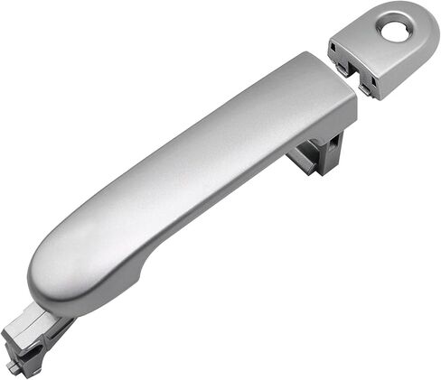 Exterior Door Handle Compatible with Nissan Versa 2007-2012, Front Left Driver Side with Keyhole Replaces NI1310130 82363,Black in Saudi Arabia
