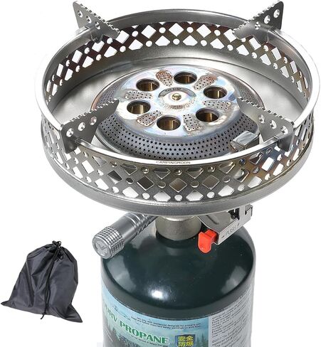 موقد علوي محمول للتخييم من البروبان من CAMPINGMOON مع حامل وعاء الموقد PG-4/PG-4ST (وقود الغاز غير متضمن) in Saudi Arabia