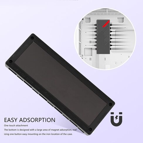 10 Port ARGB Fan Hub with Magnetic Base 5V 3 Pin PWM PC Lighting Controller for Computer Case Cooling in Saudi Arabia