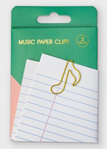 Suck UK - Paper Clips Guitar | Gold Paperclips for Stationery Supplies | Large Paper Clips for Paperwork & School Stationery Set Paperclips Metal | Cute Set Office & Home | Metal Notes & Organization in Saudi Arabia