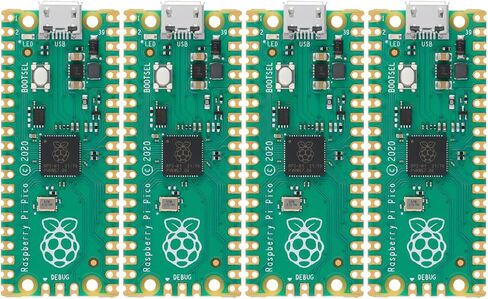 4 قطعة لوحة تطوير راسبيري بي بيكو مع معالج rp2040 ثنائي النواة Cortex m0+، يدعم c/c++/Python، فلاش 2 ميجابايت، واجهات spi/i2c/uart in Saudi Arabia