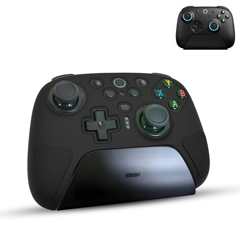 غطاء حماية من السيليكون من FIOPAZ لجهاز 8Bitdo Ultimate 2، حافظة واقية مقاومة للغبار/العرق لجهاز 8bitdo Ultimate 2 ملحقات وحدة التحكم اللاسلكية/البلوتوث، أسود in Kuwait