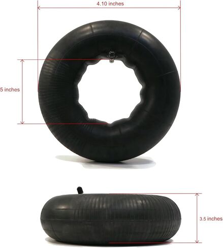 The ROP Shop 2-Pack Tire Inner Tube 4.10/3.50-5 with TR13 Straight Stem for Raisman 80-00-645 in Kuwait