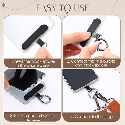 4 Pack Phone Lanyard Crossbody with 4 Patches Universal Adjustable Cell Phone Strap Shoulder Neck Strap Gift for Phones Case Wallet ID Holder Keys Travel Accessories Essential in Saudi Arabia