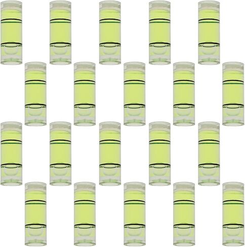 20pcs Archery Bow Sight Bubble Level Cylindrical Spirit Level 6.5x18mm for Archery Replacement Accessories, Transparent in Saudi Arabia