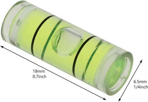 20pcs Archery Bow Sight Bubble Level Cylindrical Spirit Level 6.5x18mm for Archery Replacement Accessories, Transparent in Saudi Arabia