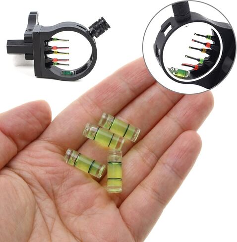 20pcs Archery Bow Sight Bubble Level Cylindrical Spirit Level 6.5x18mm for Archery Replacement Accessories, Transparent in Saudi Arabia