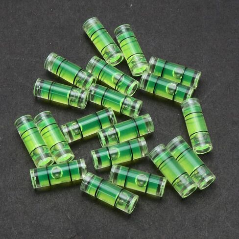 20pcs Archery Bow Sight Bubble Level Cylindrical Spirit Level 6.5x18mm for Archery Replacement Accessories, Transparent in Saudi Arabia