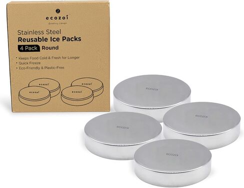 ecozoi Stainless Steel Lunch Chillers - Ice Packs for Lunch Bags, Lunch Boxes, Bento Boxes and Coolers in Saudi Arabia