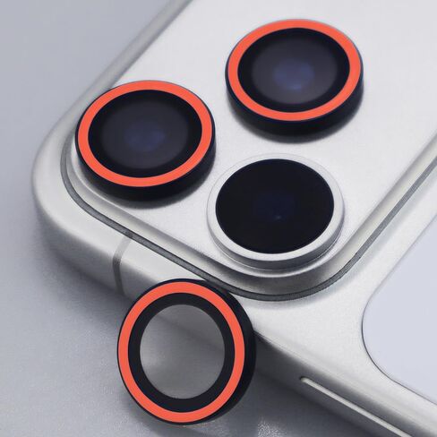 واقي عدسة الكاميرا المضيء لهاتف iPhone 17 Pro / 17 Pro Max بحلقة معدنية من الزجاج المقوى يتوهج في الظلام (6 قطع) (ملون، لهاتف iPhone 17 Pro/17 Pro Max) in Kuwait