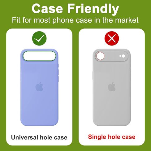 2-Pack Shatterproof Camera Lens Protector for iPhone 17 Air |AR Tempered Glass Strong Adsorption Metal Camera Cover Screen(Light Blue) in Saudi Arabia