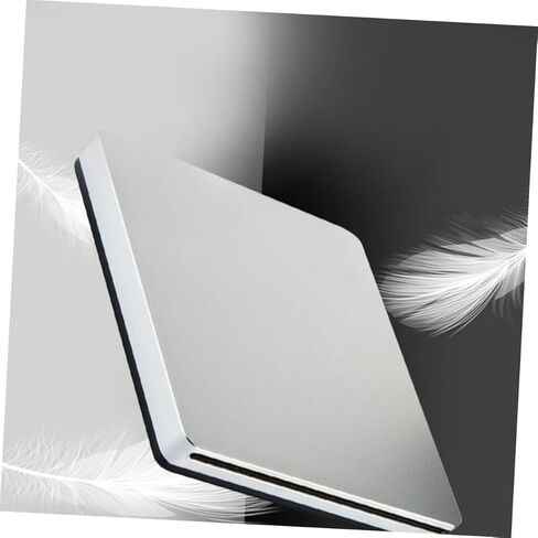 ناسخ أقراص مضغوطة USB بواجهة مزدوجة، محرك أقراص خارجي، نوع الشفط، ناسخ أقراص ضوئية متعدد الوظائف للاستخدام المنزلي والمكتب، مشغل أقراص DVD محمول رفيع للغاية متوافق مع Windows فضي in Kuwait