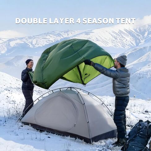 Naturehike 4 Season Tent,Waterproof 2 Person Backpacking Tent, Four Season Tents for Cold Weather Winter Camping in Saudi Arabia