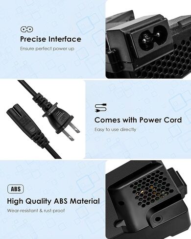 لـ PS5 ADP-400FR مزود الطاقة مع كابل الطاقة، مصدر طاقة وحدة التحكم في الألعاب الداخلية مناسب لجهاز PlayStation 5 PA-1401-JT3 CFI-1215A CFI-1215B، استبدال مصدر المضيف لسلسلة 1200 in Kuwait
