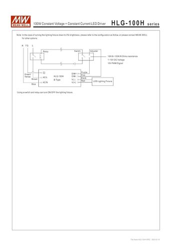 يعني حسنا HLG-100H-24B الجهد المستمر + تيار مستمر سائق LED HLG-100H in Saudi Arabia