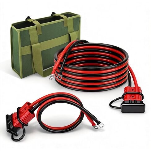 175A Battery Quick Disconnect Connector with 9 FT,6AWG Copper Wiring Quick Disconnect Winch Power Cable Kit for Forklift Car Motor Tractor (RED 175A 7FT+2FT 6AWS) in Kuwait