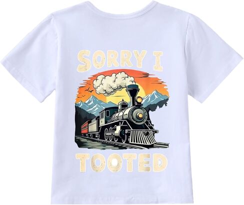 Train T Shirt Cotton Summer Short Sleeve Crew Neck Undershirts T Shirts Boy Girl Toddler Kids Casual Daily Wear in Saudi Arabia