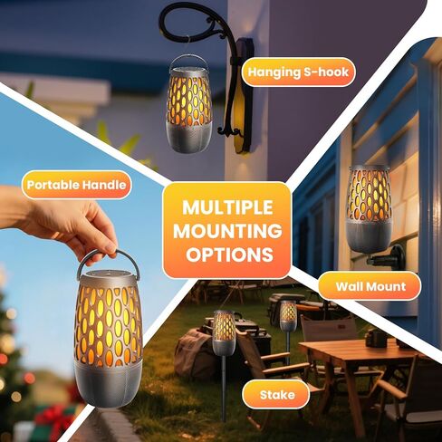 مكبر صوت LED خارجي، مقاوم للماء IPX6 مع أضواء لهب، صوت ستيريو عالي الدقة 10 وات، BT 5.3 متعدد المزامنة حتى 100، هدايا مكبر صوت لاسلكي من Atmospere للنساء والرجال، ديكورات لحفلات الفناء in Saudi Arabia
