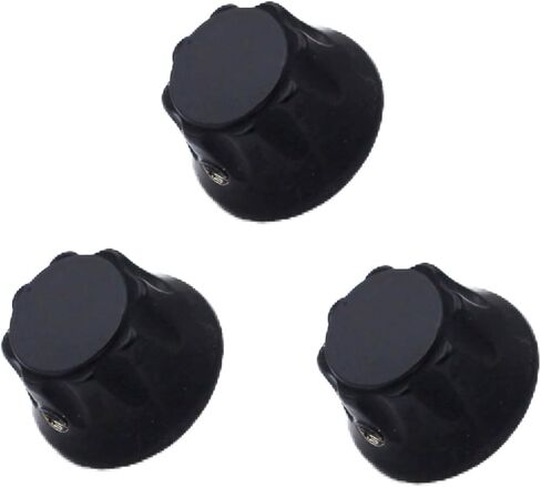 Guyker 3Pcs Top Hat Guitar Potentiometer Control Knobs - Zinc Alloy Bell Cap Speed Tone Volume Knob Replacement Parts for Electric Guitar or Precision Bass - CKB013X, Gold in Saudi Arabia