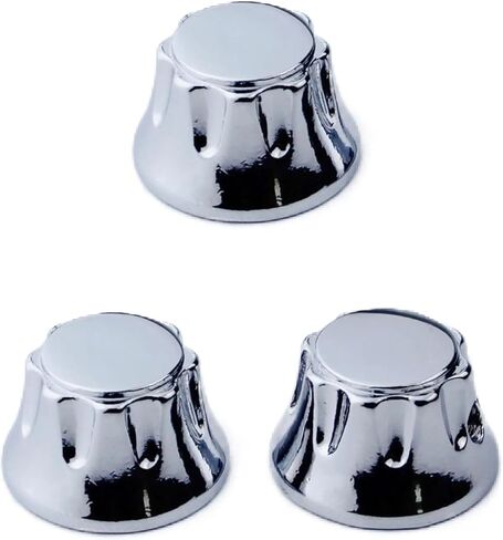 Guyker 3Pcs Top Hat Guitar Potentiometer Control Knobs - Zinc Alloy Bell Cap Speed Tone Volume Knob Replacement Parts for Electric Guitar or Precision Bass - CKB013X, Gold in Saudi Arabia
