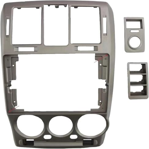 Automotive Interior Multimedia Panel 9 INCH 2 Car Audio Frame GPS Navigation Panel Car DVD Plastic Frame 2002-2011 Fit for Hyundai Fashionable and Aesthetically Pleasing(Left Wheel Blcak) in Saudi Arabia