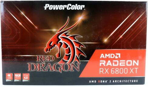 بطاقة رسومات الألعاب PowerColor AMD Radeon RX 6800 XT مع ذاكرة GDDR6 سعة 16 جيجابايت، وRaytracing، وPCIe 4.0، وHDMI 2.1، وAMD Infinity Cache (متجددة) in Kuwait