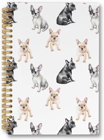 laveliabel Pomeranian Gifts Spiral Notebook, Pomeranian Gifts for Women Dog Mom Journaling Notebooks, Dog Lovers Gift College Ruled Spiral Notebook for School Office Supplies, 5.5x8.3inch in Saudi Arabia