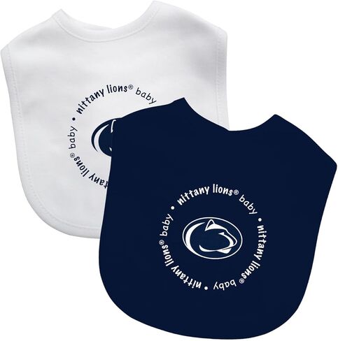 Baby Fanatic Officially Licensed Unisex Baby Bibs 2 Pack - NCAA Penn State Nittany Lions Baby Apparel Set in Saudi Arabia