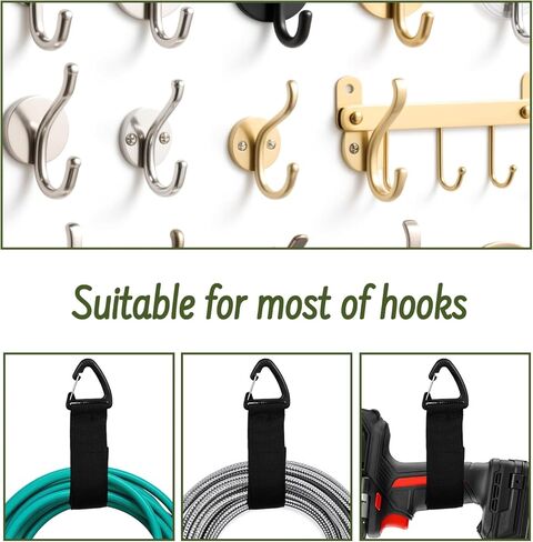 HOME MASTER HARDWARE 16 بوصة حامل سلك تمديد 4 حزم، أشرطة نايلون شديدة التحمل لتنظيم المرآب والأدوات، ملحقات مكتب المكتب، مواد تخزين للرجال in Saudi Arabia